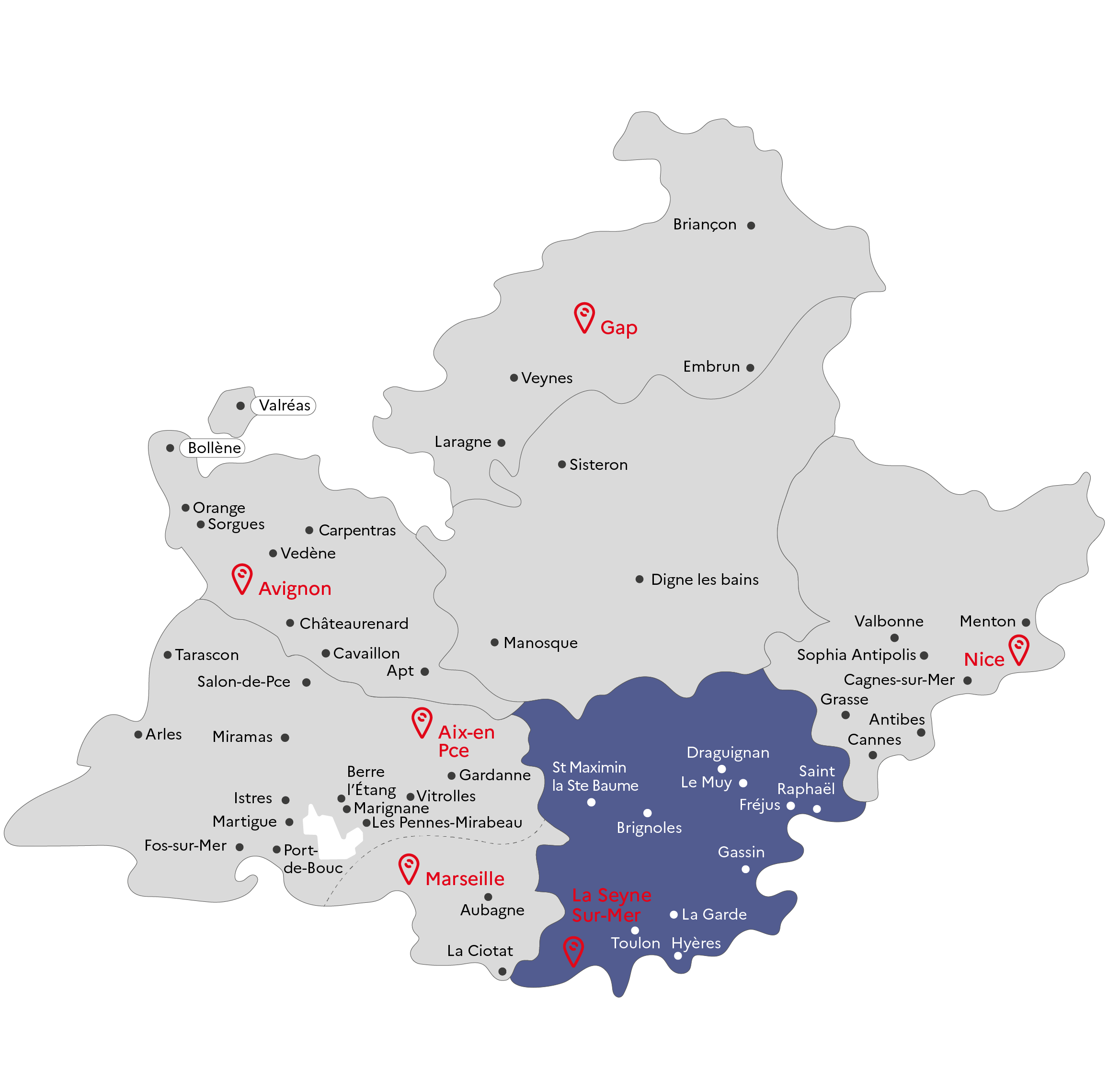 Carte GRETA du Var